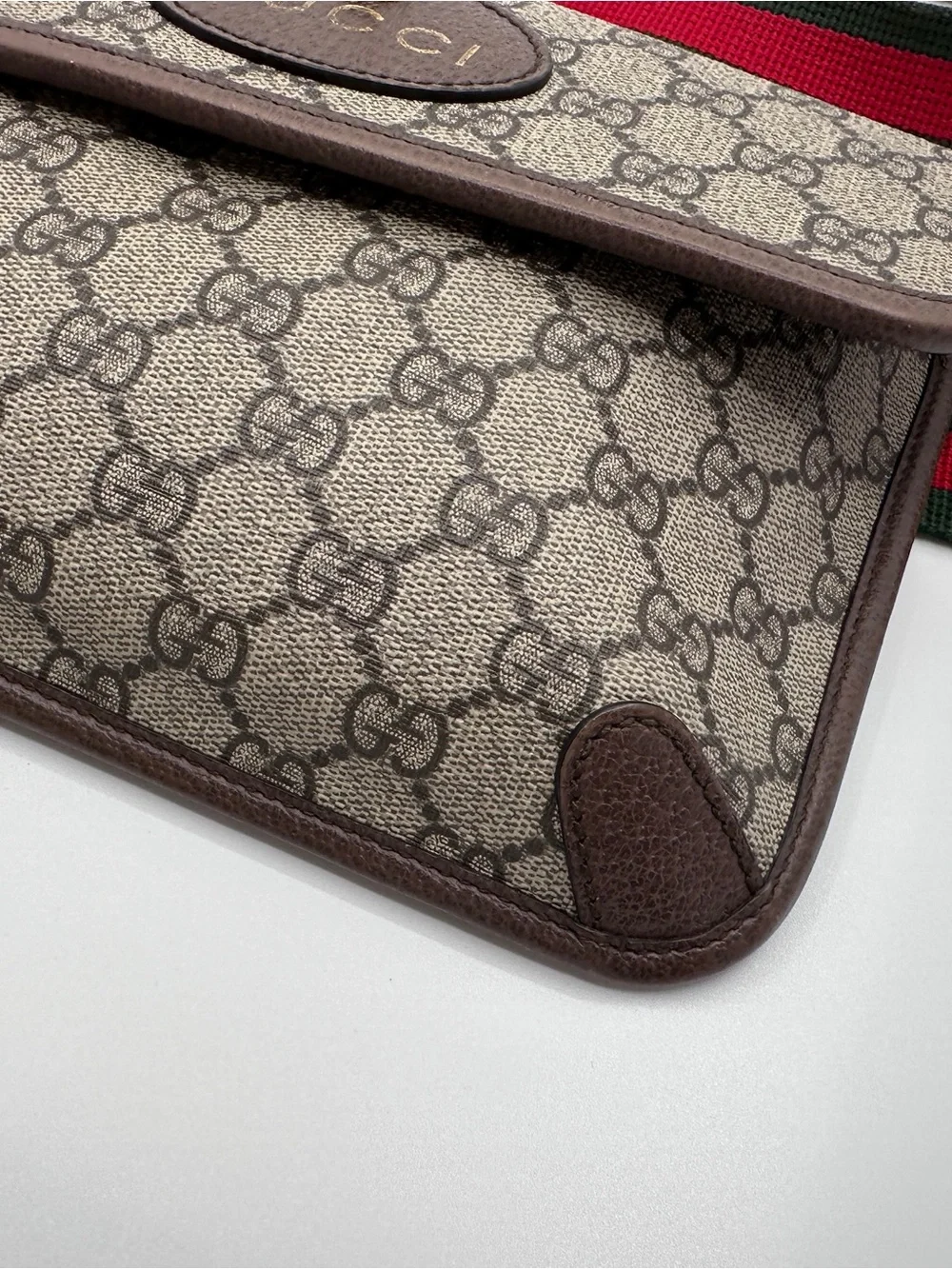 Gucci Neo Vintage GG Supreme Tiger Head Belt Bag Waist Pouch 493930